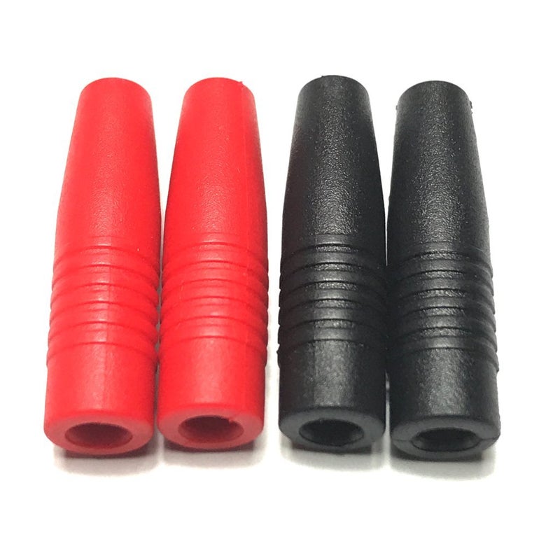 CESS Insulated Female 4mm Banana Plugs Jack Socket Adapter Solder Type for Non-Insulated Male Banana Plug Cable Connector, Black and Red, 2 Pairs - Image 4